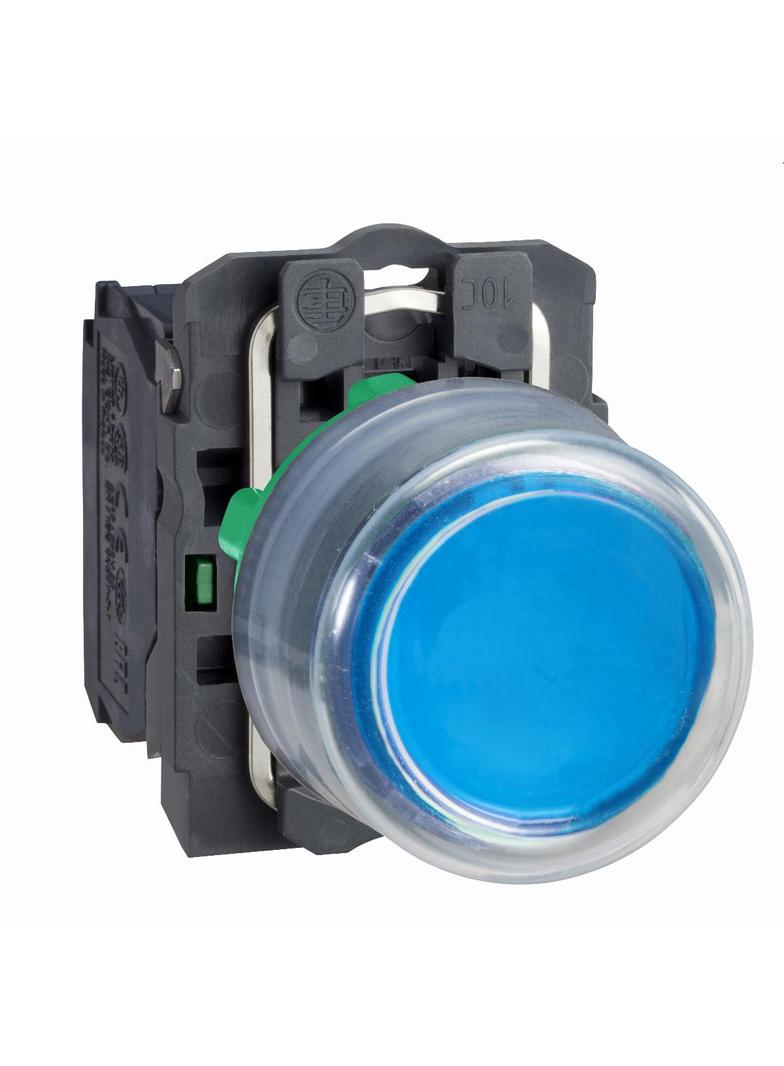 Harmony XB5 Przycisk okapturzony niebieski bez podświetlenia plastikowy