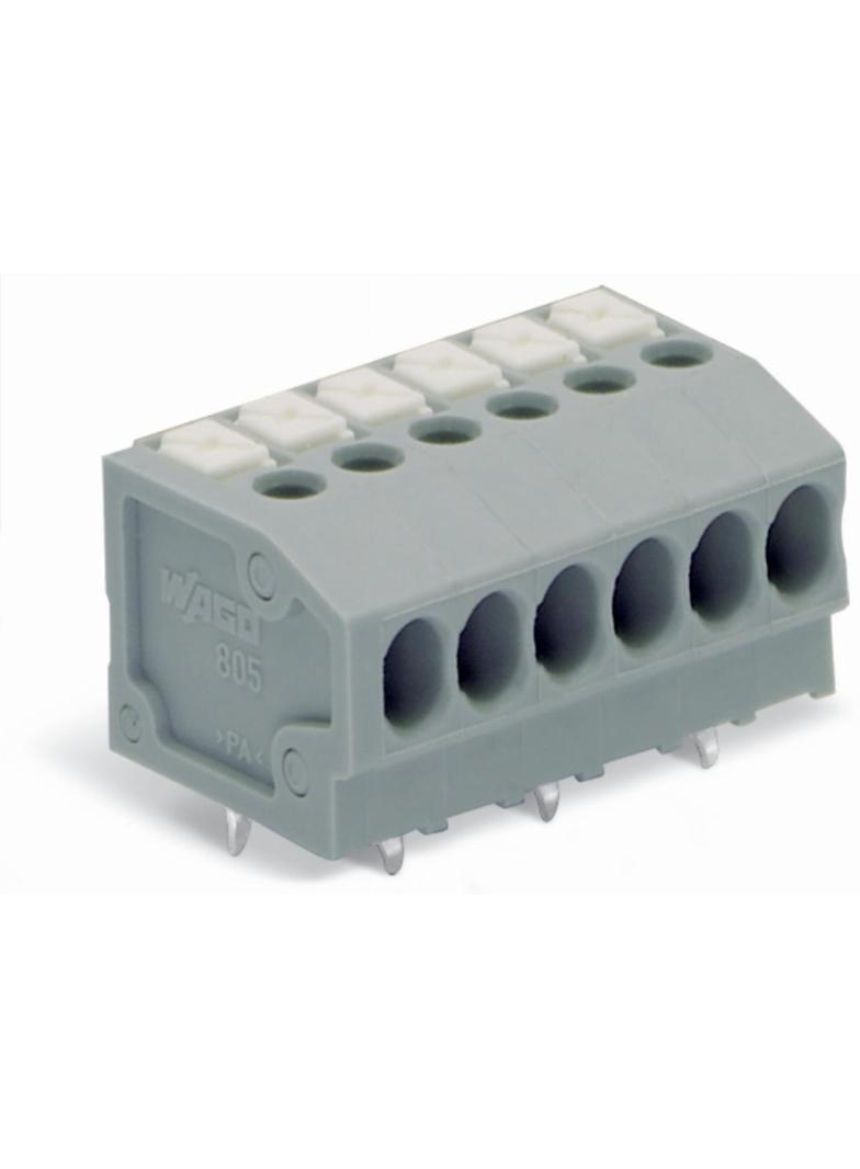 listwa zaciskowa do pł. drukowanych 2-bieg. szara raster 3,5 mm