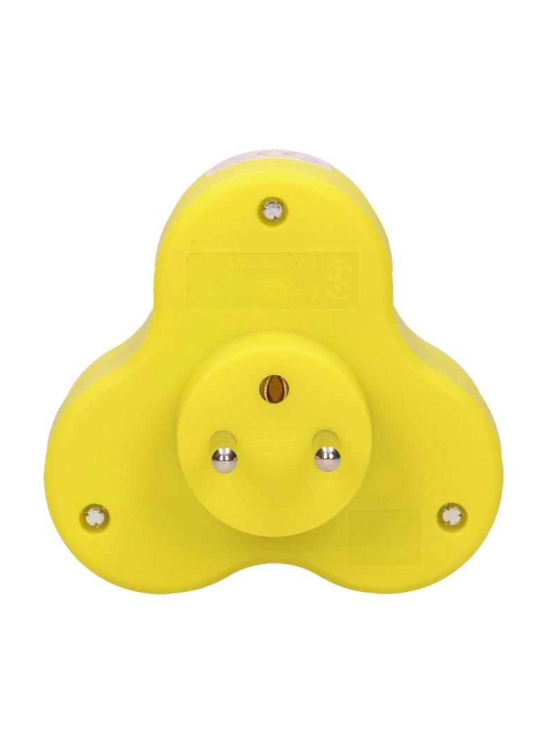 Rozgałęźnik 3x2P+Z limonkowy OR-AE-13134/L ORNO