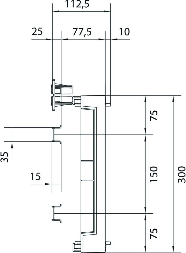 univers N HC 300x500mm zestaw z pokrywą pełną z TS35 UC22RK HAGER