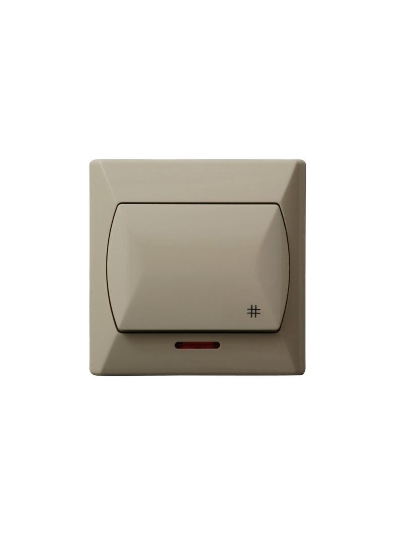 AKCENT Łącznik krzyżowy z podświetleniem pomarańczowym - kolor beżowy