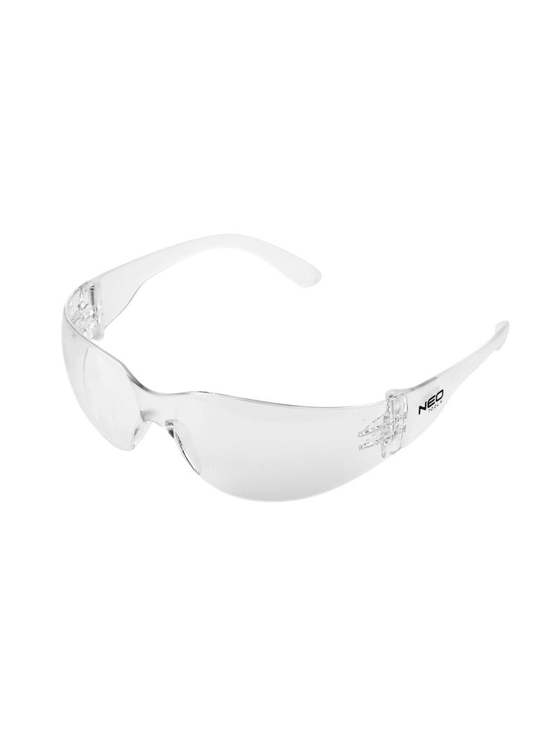 Okulary ochronne, białe soczewki, klasa odpornosci F