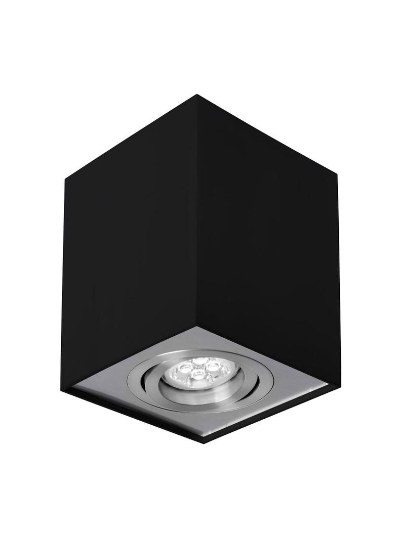 CHLOE GU10 IP20 kwadratowa czarna oczko regulowane