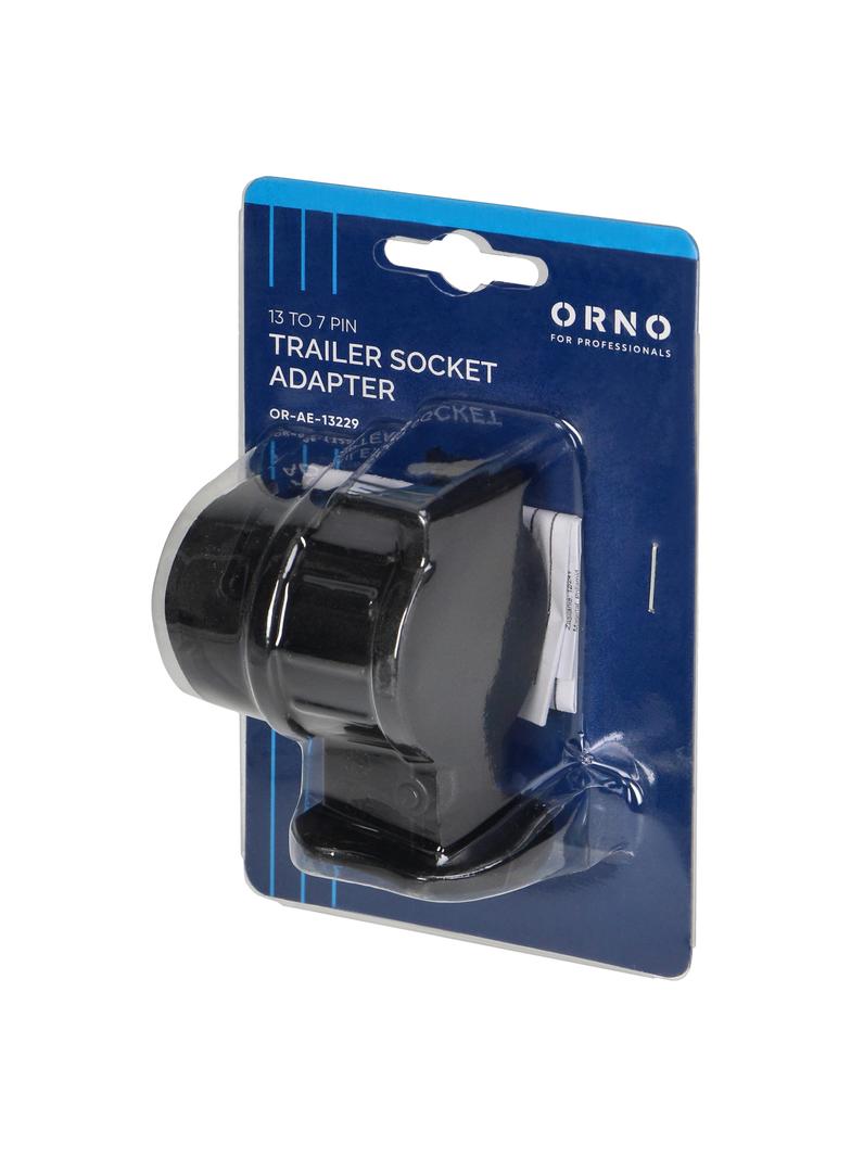 Adapter gniazda przyczepy,tworzywo 13/7-pin, 12/24V OR-AE-13229 ORNO