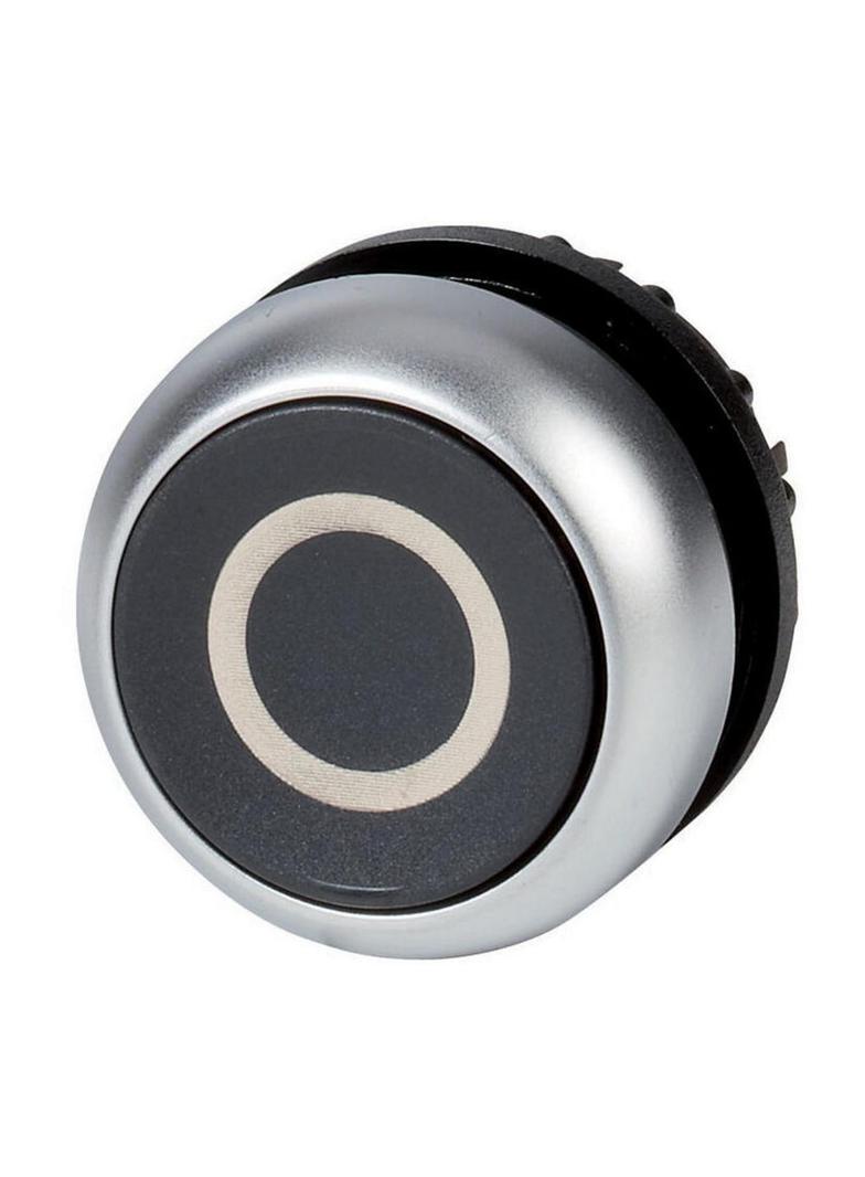 M22-D-S-X0 Przycisk czarny /O/ z samopowrotem płaski 216609 EATON