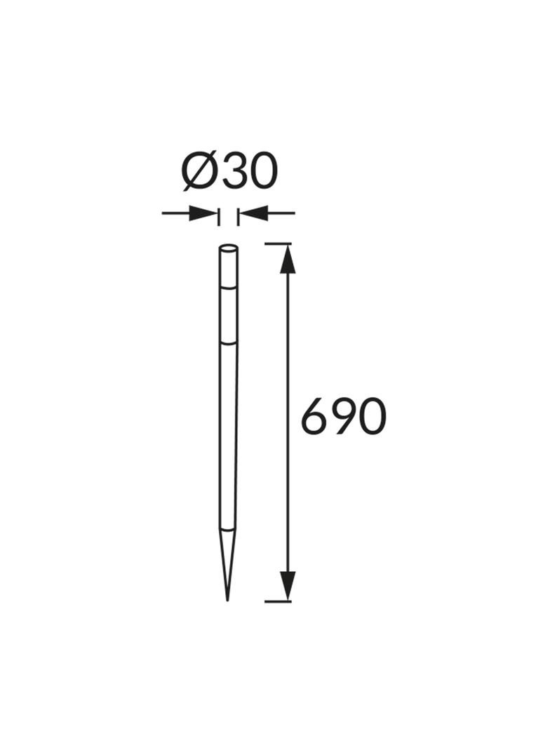 Lampa solarna LED DOS LED 69 0,06W BLACK CW