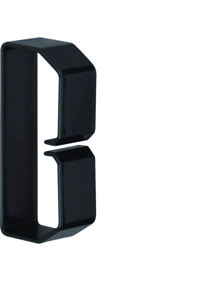 tehalit.BA6 Klamra do przewodów 40x80 czarny B400803 HAGER