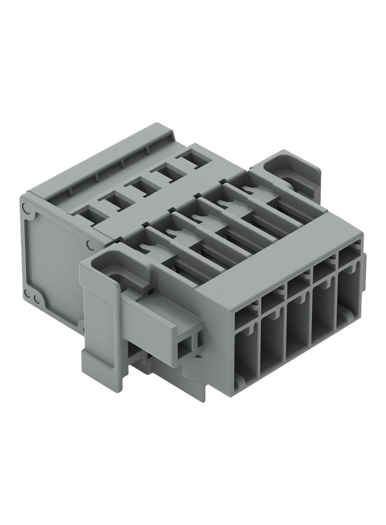 X-COM wtyk 5-biegunowy szary raster 5 mm /25szt./ WAGO