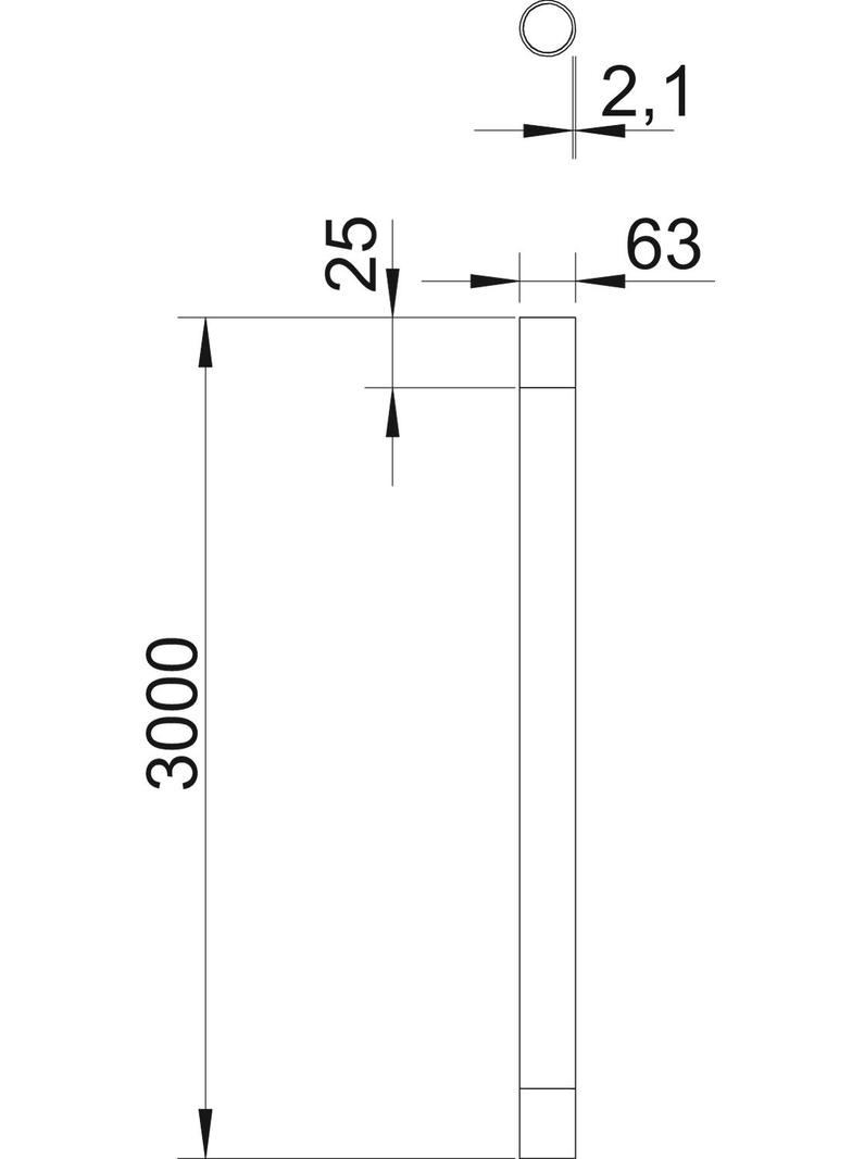 SM63 W ALU, Rura aluminiowa