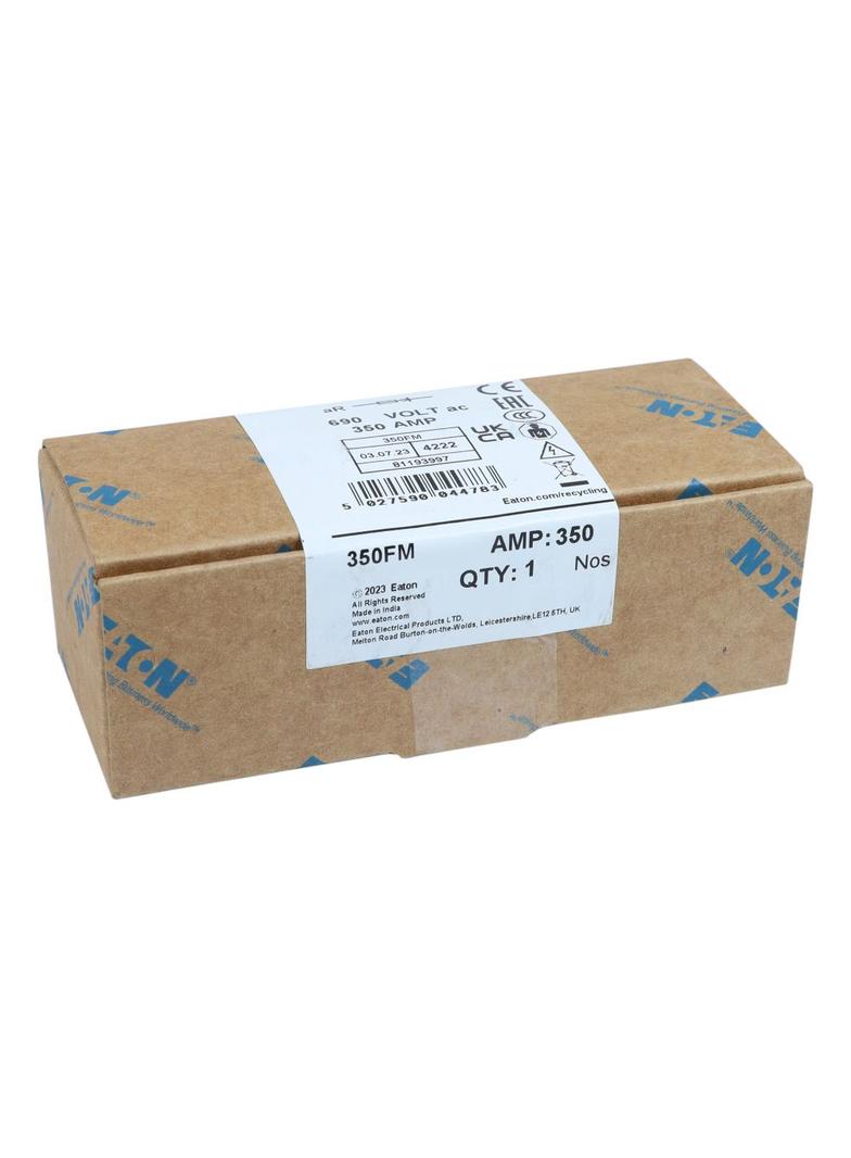 350A 690V AC BS88 HIGH SPEED FUSE Wkładka szybka 350A AC 690V DC 450V BS88 41x113 mm aR, 350FM EATON