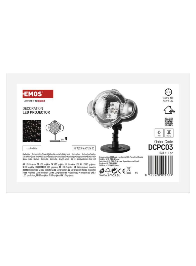 Projektor LED padający śnieg IP44 DCPC03 EMOS