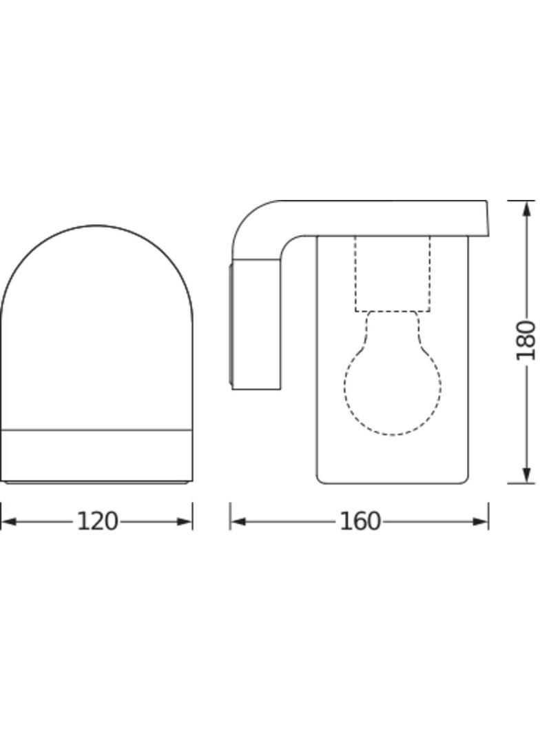 ENDURA CLASSIC CASCADE WALL E27 LEDV
