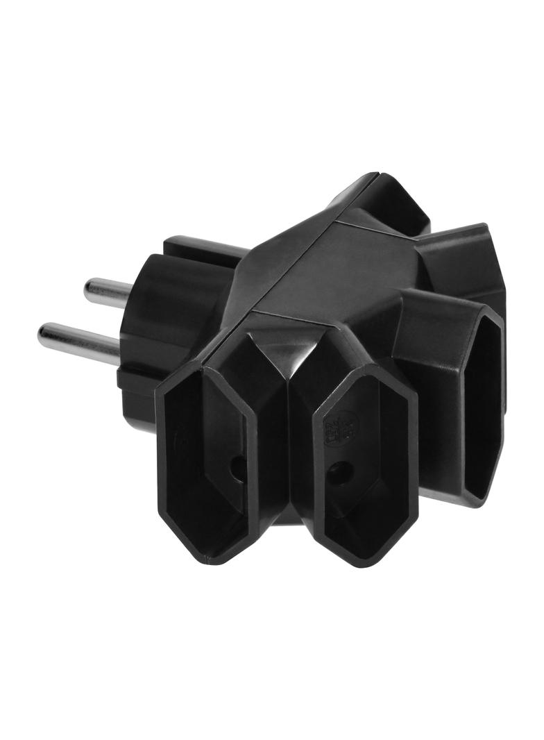 Rozgałęźnik 5x2P/II, 6A R-5/CZARNY ORNO