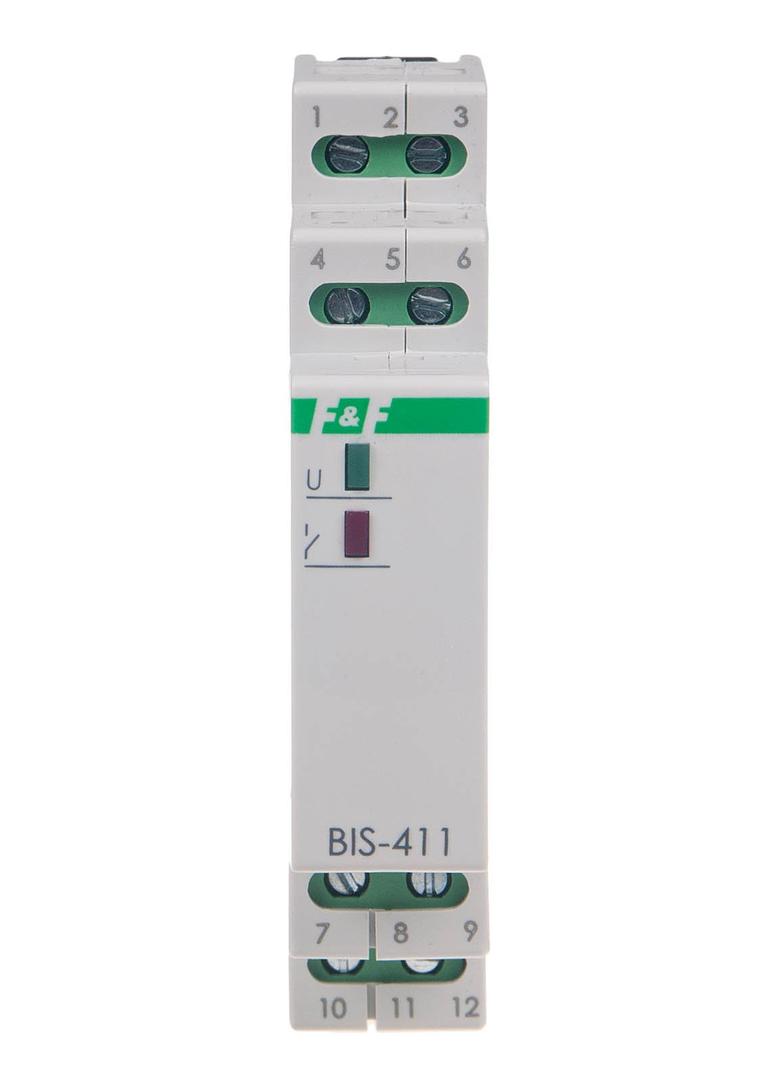 Przekaźnik bistabilny 9-30 V AC/DC 2Z BIS-411 2Z 24V montaż na szynie DIN BIS-411-2Z-24V F&F