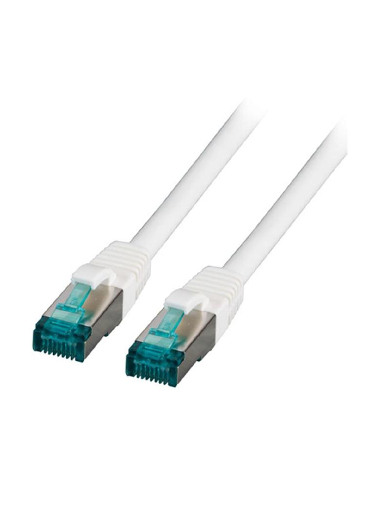Patchcord RJ45 S/FTP kat. 6A LSZH biały 1,5m MK6001.1,5W