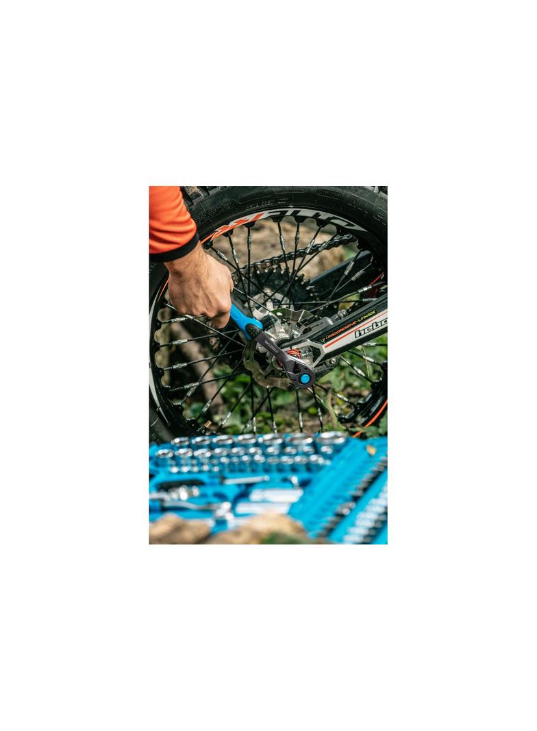 Grzechotka 1/2", 72T, ze stali CrV, z szybkim mocowaniem