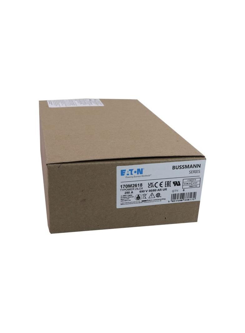 250A 690V aR 00/80 SQ. BODY IND. FUSE Wkładka szybka 250A AC 690V DIN 00 30x51x100 mm aR, 170M2618 E