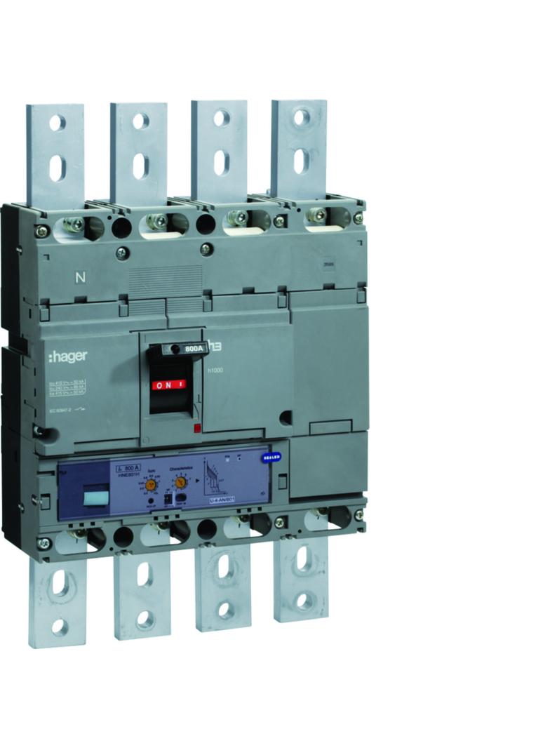 Wyłącznik mocy h1000 4P 50kA 800A LSI HNE801H HAGER