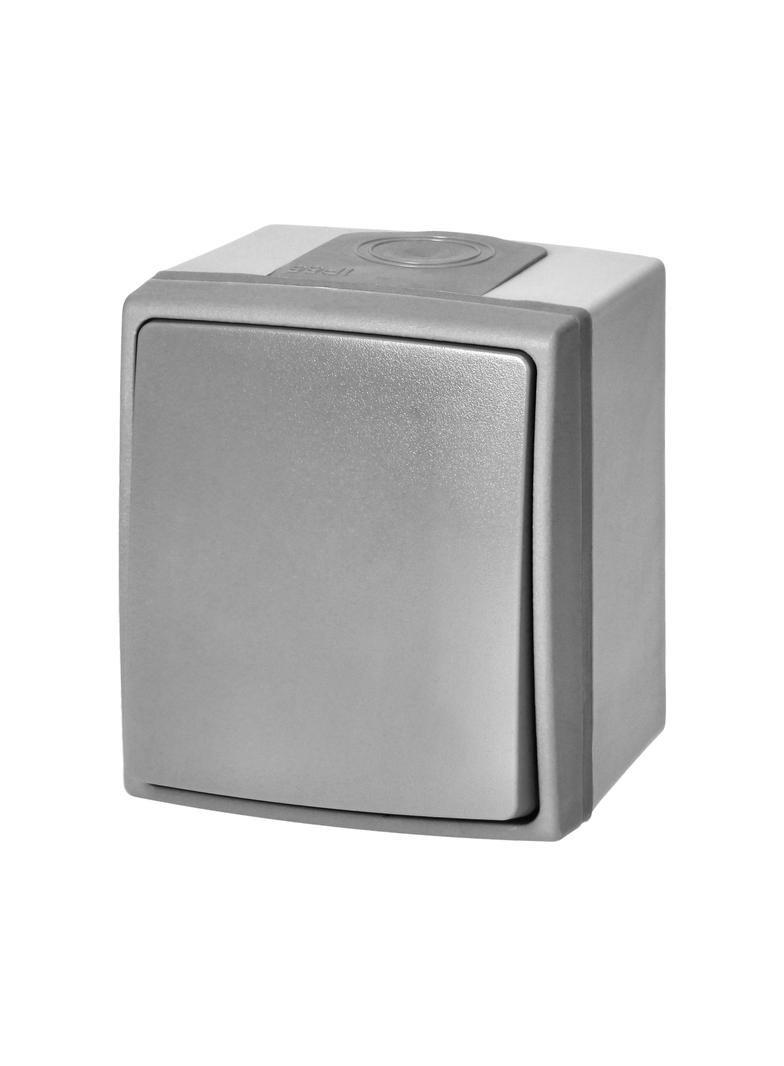 Łącznik jednobiegunowy AQUATIC PRO IP55, 10A, 230V AC, Szaro-Grafitowy OR-OE-7400/GR ORNO