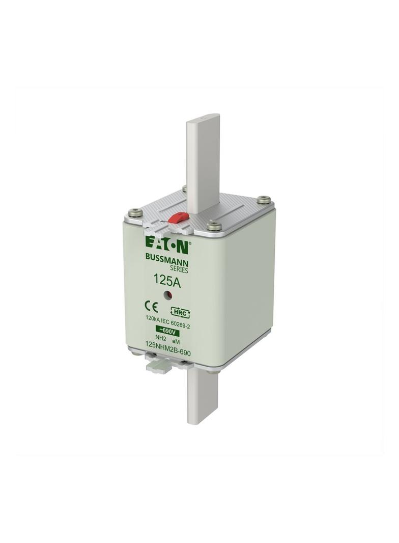 NH FUSE 125AMP 690V aM SIZE 2 Wkładka NH2 125A 690V AM podwójny wskaźnik 125NHM2B-690 EATON
