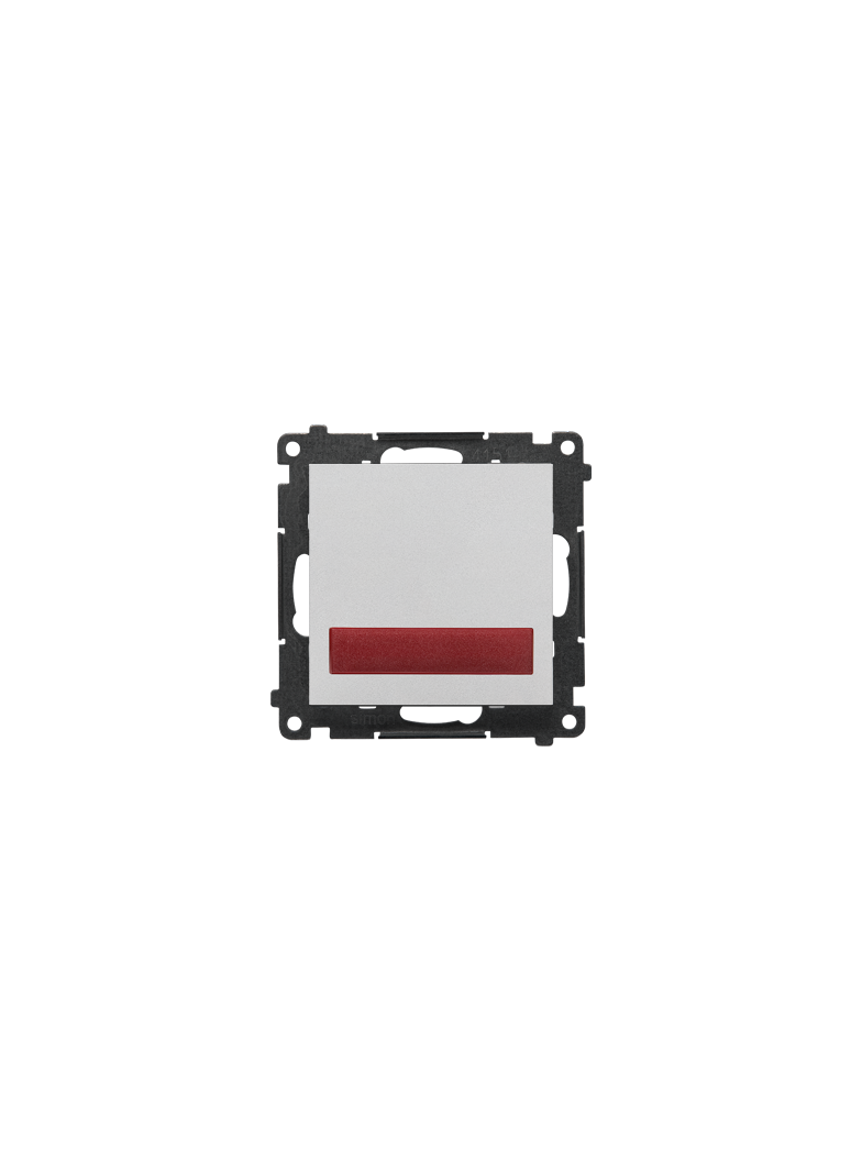 Simon 55 Sygnalizator świetlny LED – światło czerwone 230V Aluminium mat TESS2.01/143 KONTAKT