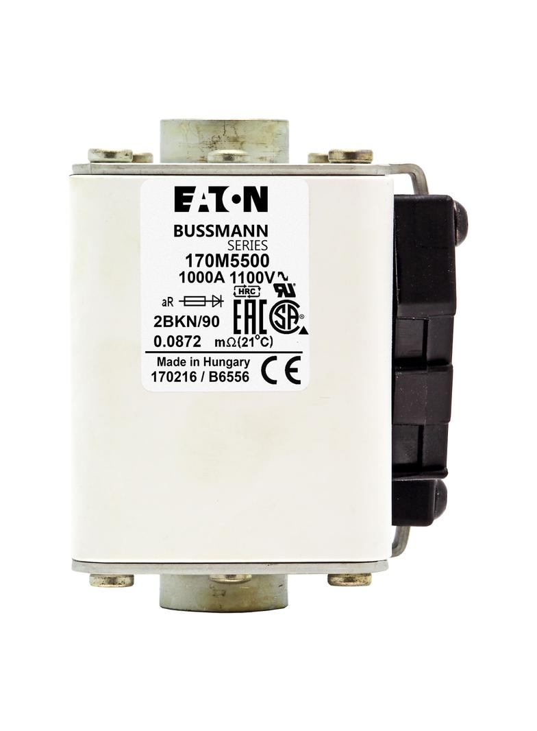 FUSE 1000A 1100V 2BKN/90 AR Wkładka szybka 1000A AC 1100V rozmiar 2 61x77x91 mm aR IEC UL 170M5500 E
