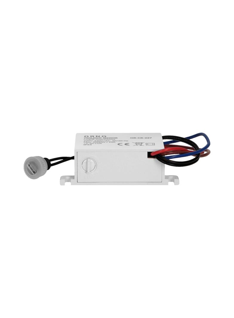 Czujnik zmierzchowy z hermetyczną zewnętrzną sondą, IP54, mini, 2000W OR-CR-227 ORNO