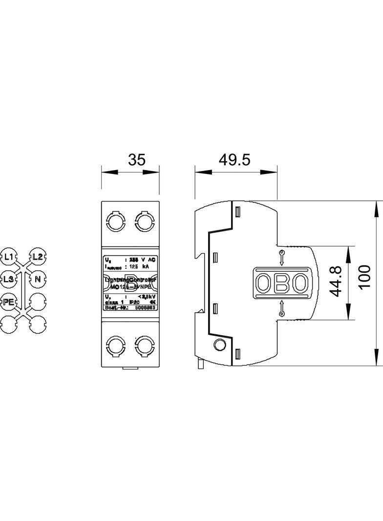 MC 125-B/NPE, OGRAN.PRZECIWP.MC125-B/NPE