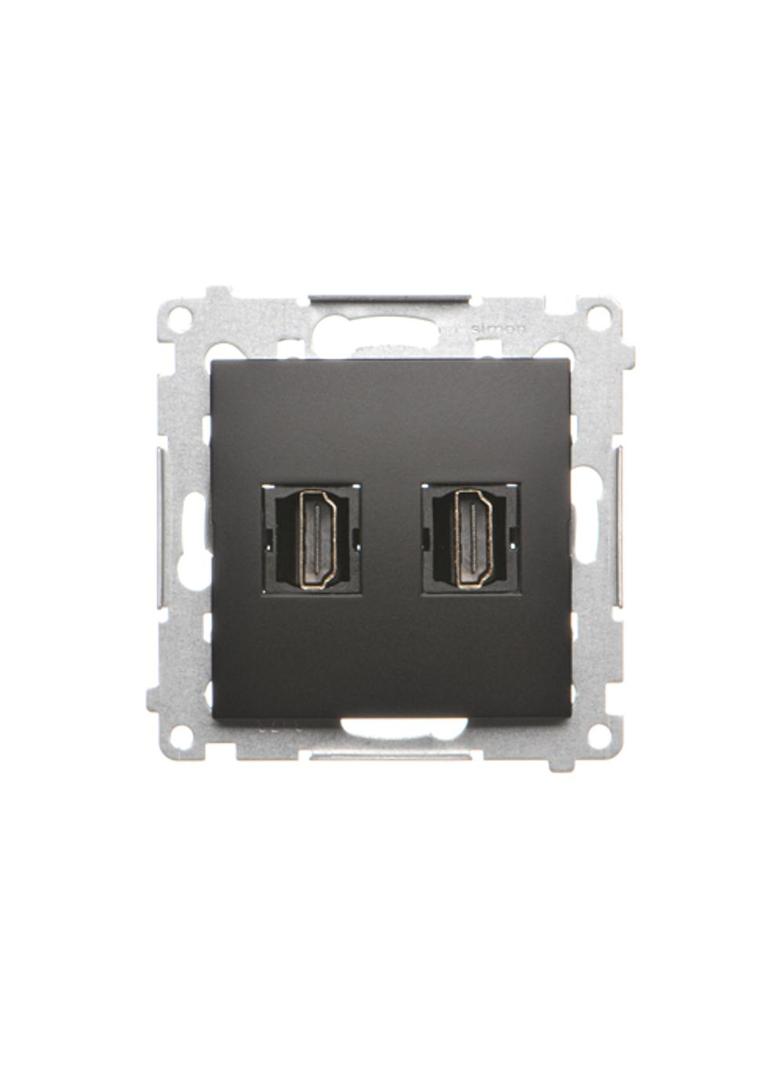 Simon 54 Gniazdo HDMI podwójne czarny DGHDMI2.01/49 KONTAKT