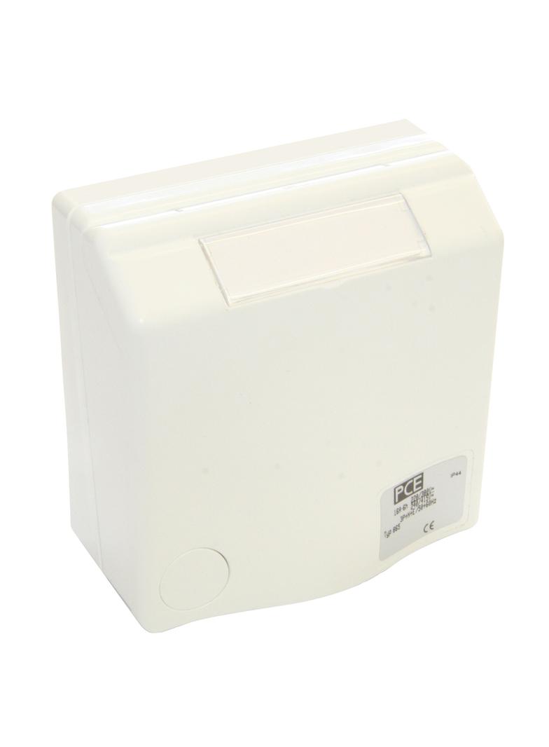GNIAZDO ZABUDOWANE SERIA DESIGN IP44 gniazdo tablicowe w układzie domowym 16A 2P+Z 230V 843108v PCE
