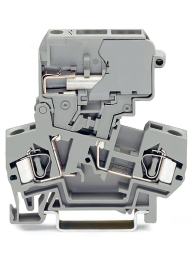 złączka bezpiecznikowa 4 mm2 szara