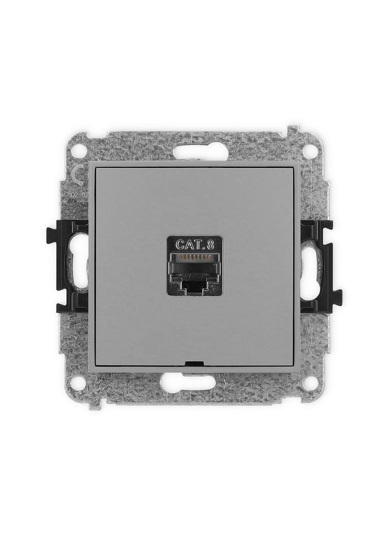 ICON Mechanizm gniazda komputerowego pojedynczego 1xRJ45, kat. 8, ekranowany, 8-stykowy, bez pola op