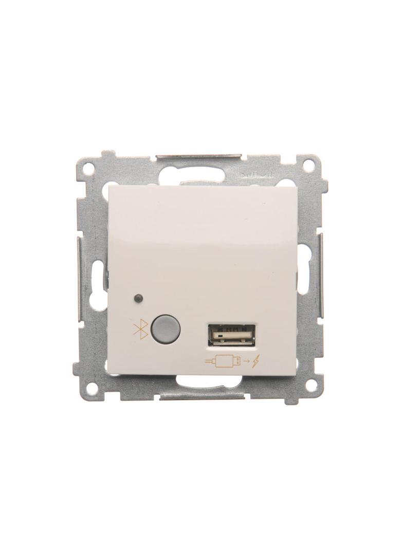 Simon 54 Odbiornik Bluetooth z ładowarką USB biały