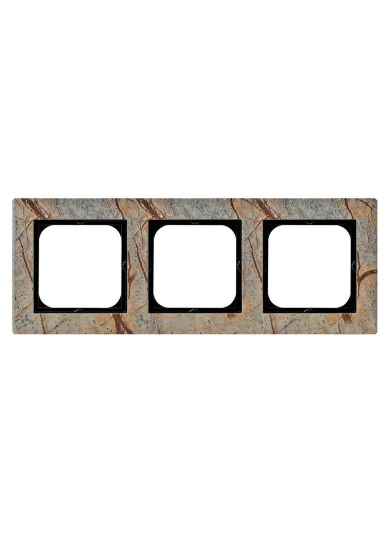 SONATA Ramka potrójna - kolor kamień (forest)