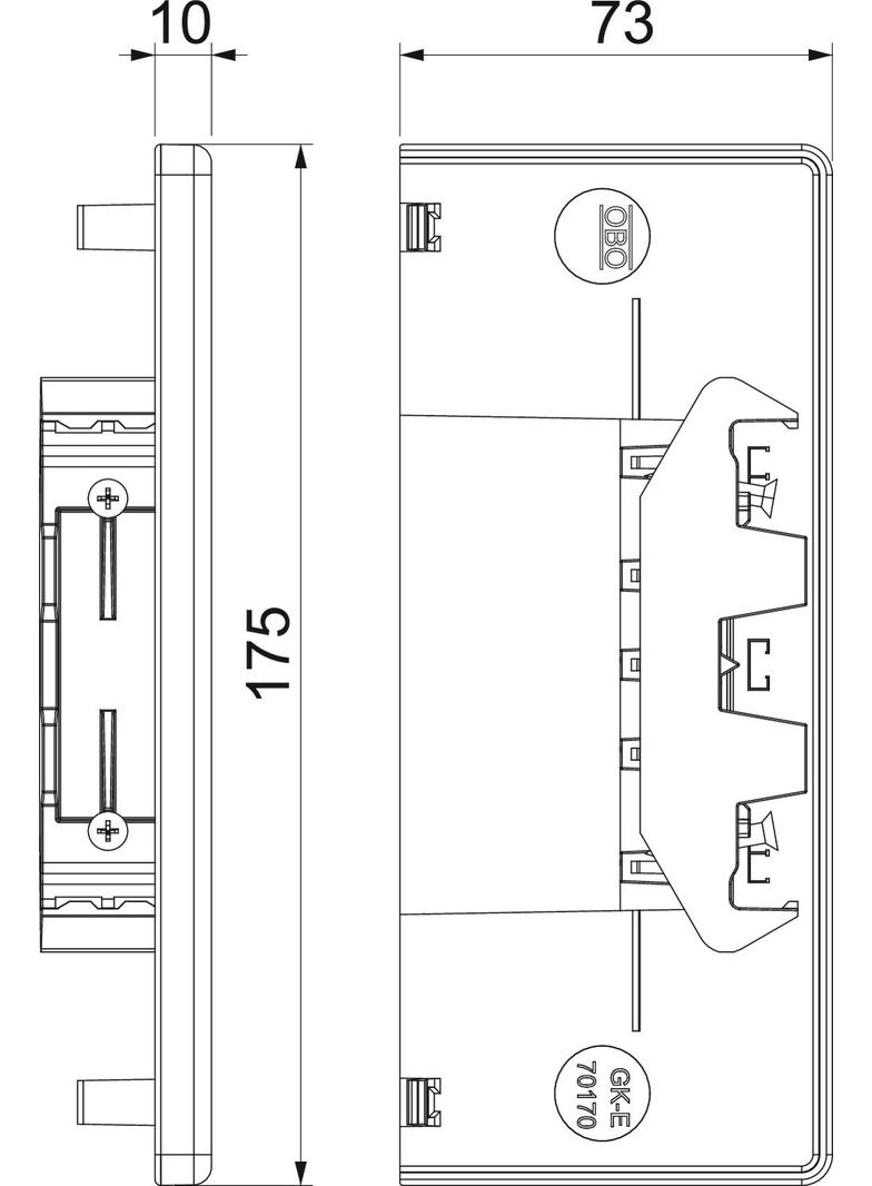 GKH-E70170RW, Końcówka, bezhalogenowa
