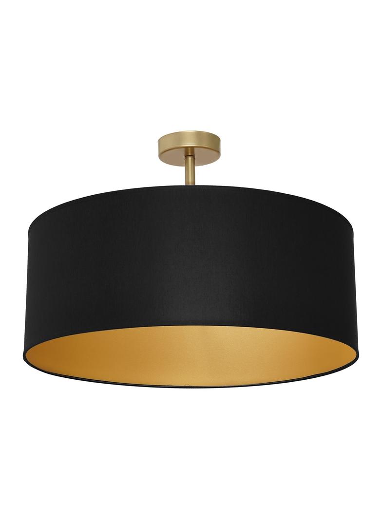 MILAGRO Lampa sufitowa BEN BLACK/GOLD 3xE27