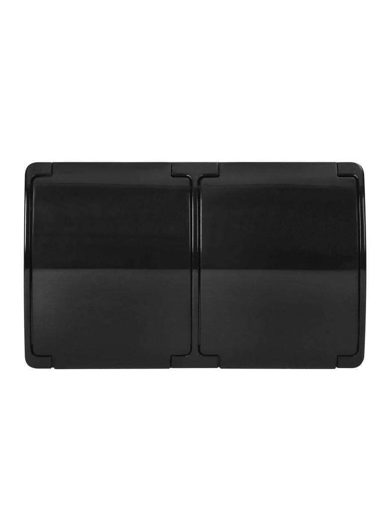 Gniazdo podwójne 2x2P+Z Schuko AQUATIC IP44 czarny OR-OE-7106(GS)/B ORNO