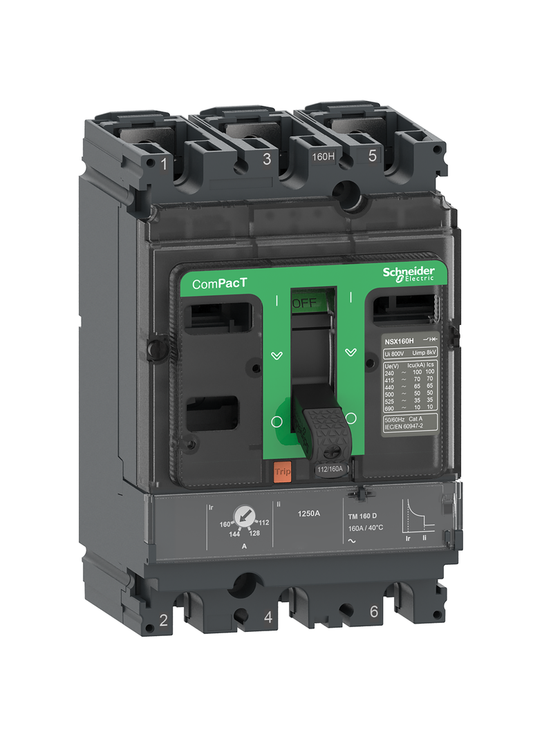 Wyłącznik, ComPacT NSX, NSX100F, TM100D, 3P, 36kA