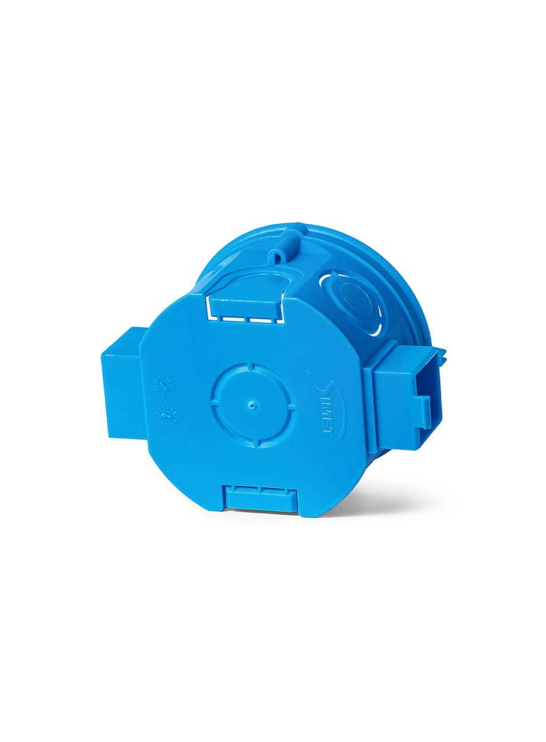 S60Kw ,  Puszka podt. O 60 szeregowa, płytka, z wkrętami, niebieski