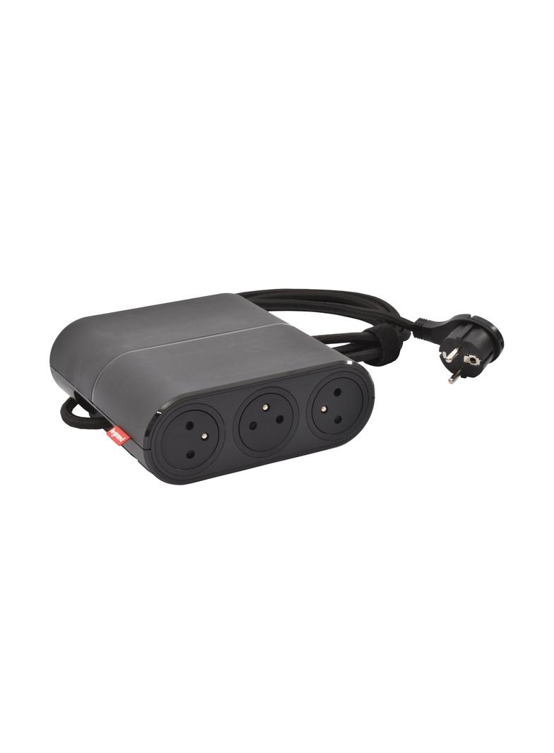 INCARA: LINK'ON - 6X2P+Z - 2,5 M-CZARNY, Legrand