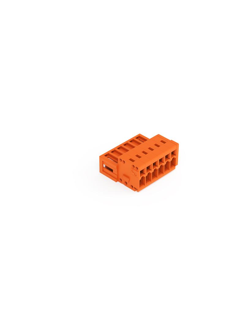 MCS-MINI Classic wtyk 6-bieg. pomarańczowy raster 3,81 mm /100szt./ WAGO