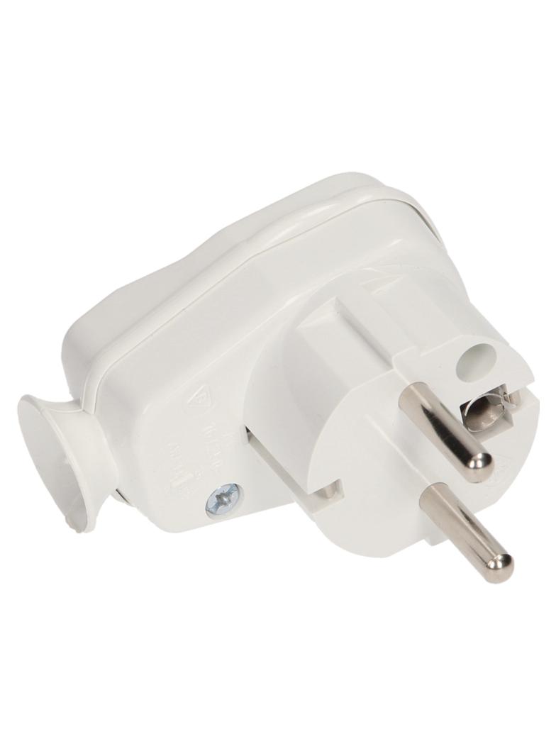 Wtyczka kątowa z włącznikiem i kontrolką AWA-ŁK/BIAŁA ORNO