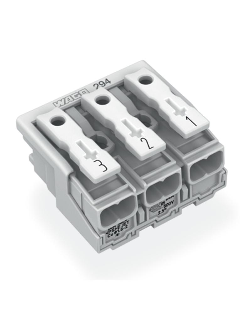 złączka zasilająca 3-biegunowa bez stopek bez styku PE