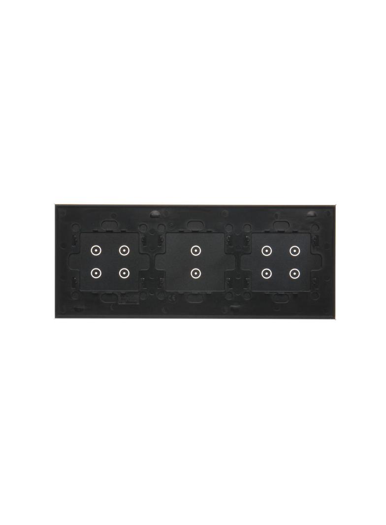 Simon 54 Touch Panel dotykowy S54 Touch 3 moduły 4 pola dotykowe + 2 pola dotykowe pionowe + 4 pola dotykowe zastygła lawa DSTR3434/73 KONTAKT