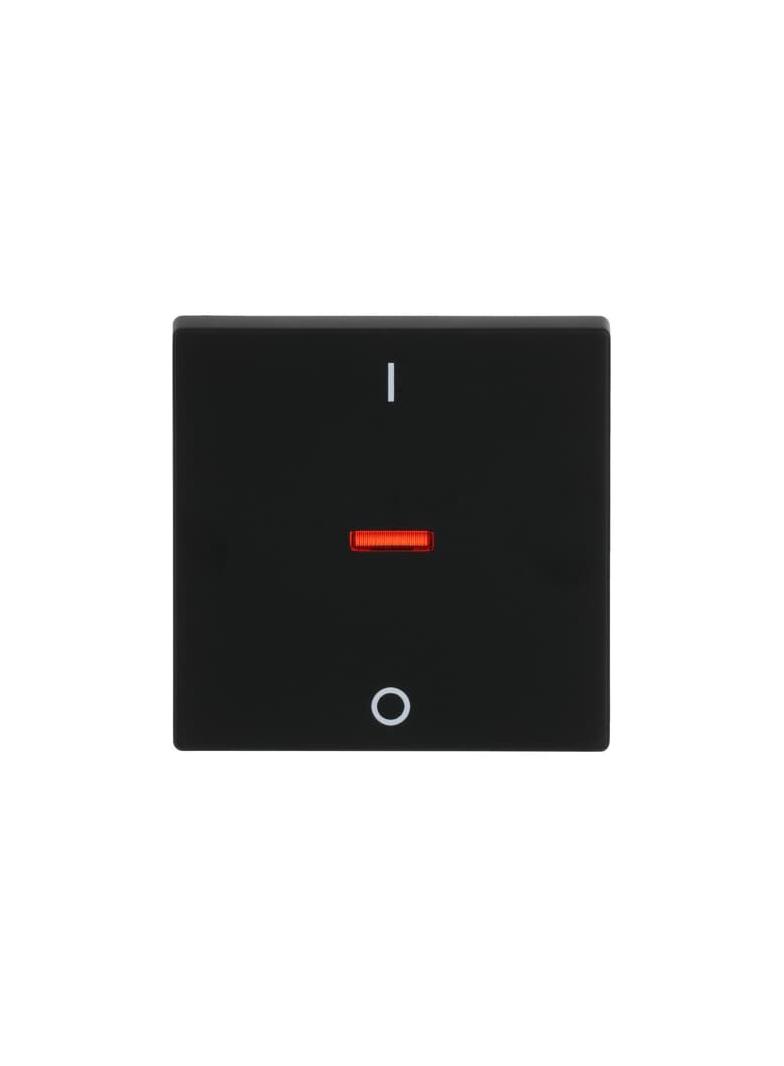 FUTURE Klawisz z nadrukiem z czerwonym okienkiem, do wyłączników: 2-biegunowego, 3-biegunowego czarn
