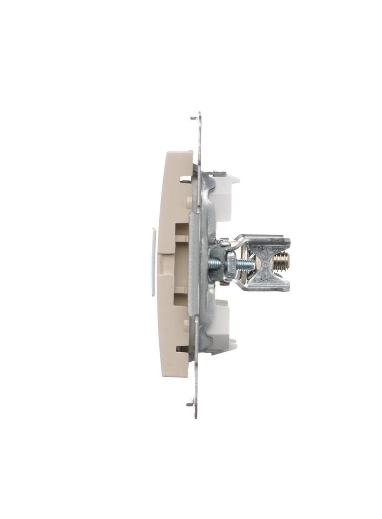 Simon 54 Gniazdo ekwipotencjalne pojedyncze kremowy