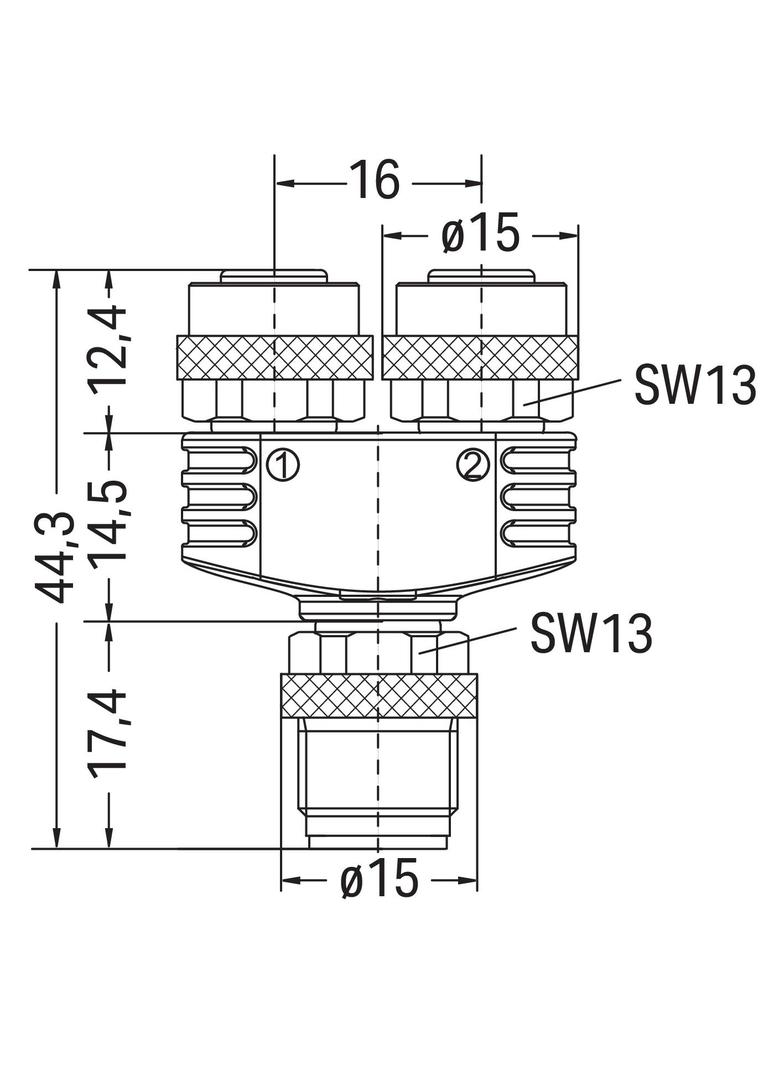 rozgałęźnik M12/M12