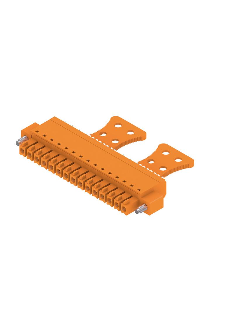 BCF 3.81/15/180FZE SN OR BX Wtyk PCB (złącze wiązki), listwa z gniazdami, 3.81 mm, Liczba biegunów: 15, PUSH IN, złącze sprężynowe /50szt./ 1236080000 WEIDMÜLLER