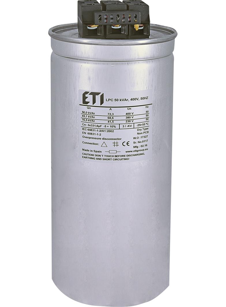 Kondensator LPC 50 kVAr, 400V, 50Hz 004656757 ETI