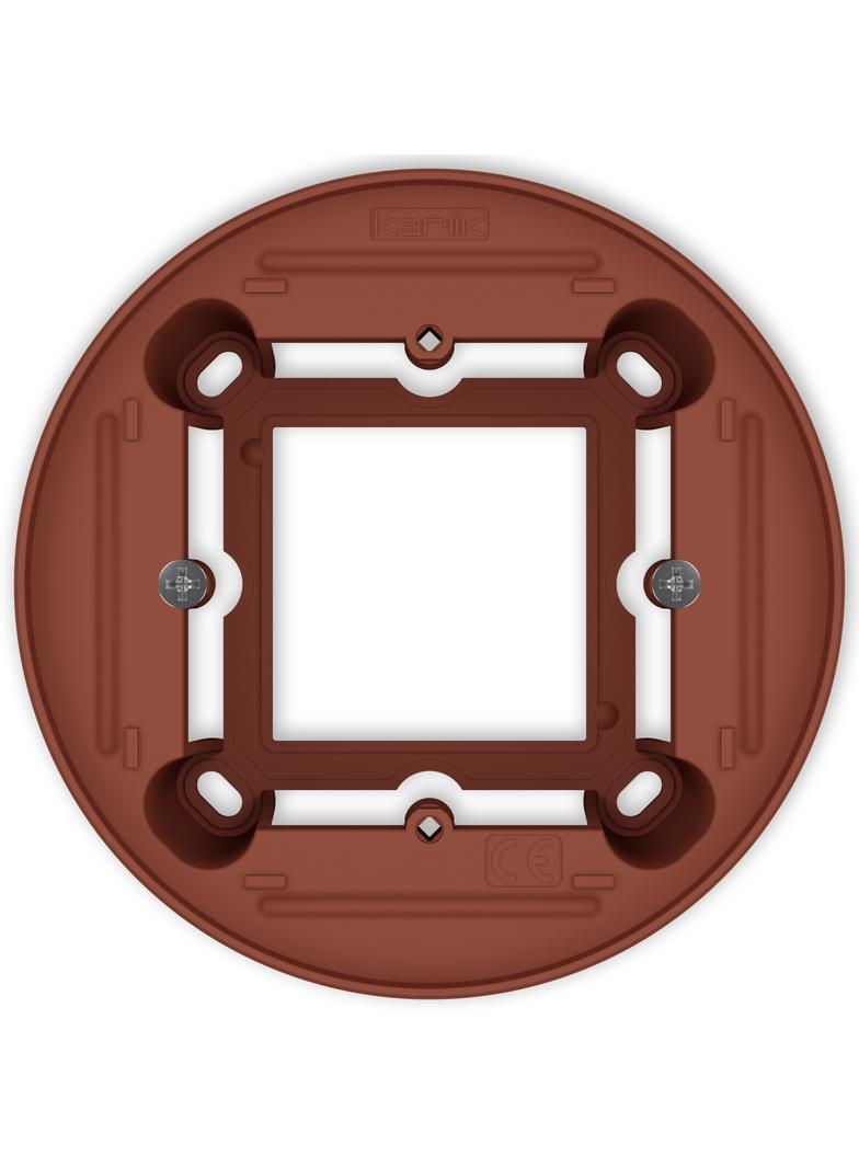 Puszka natynkowa pojedyncza okrągła ICON i MINI terakota 63PUO-1 KARLIK